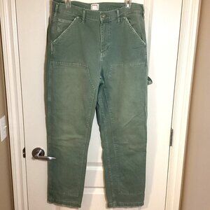BDG Men's Workpant Fit 31 x 32 Double Knee Green Carpenter Cargo
